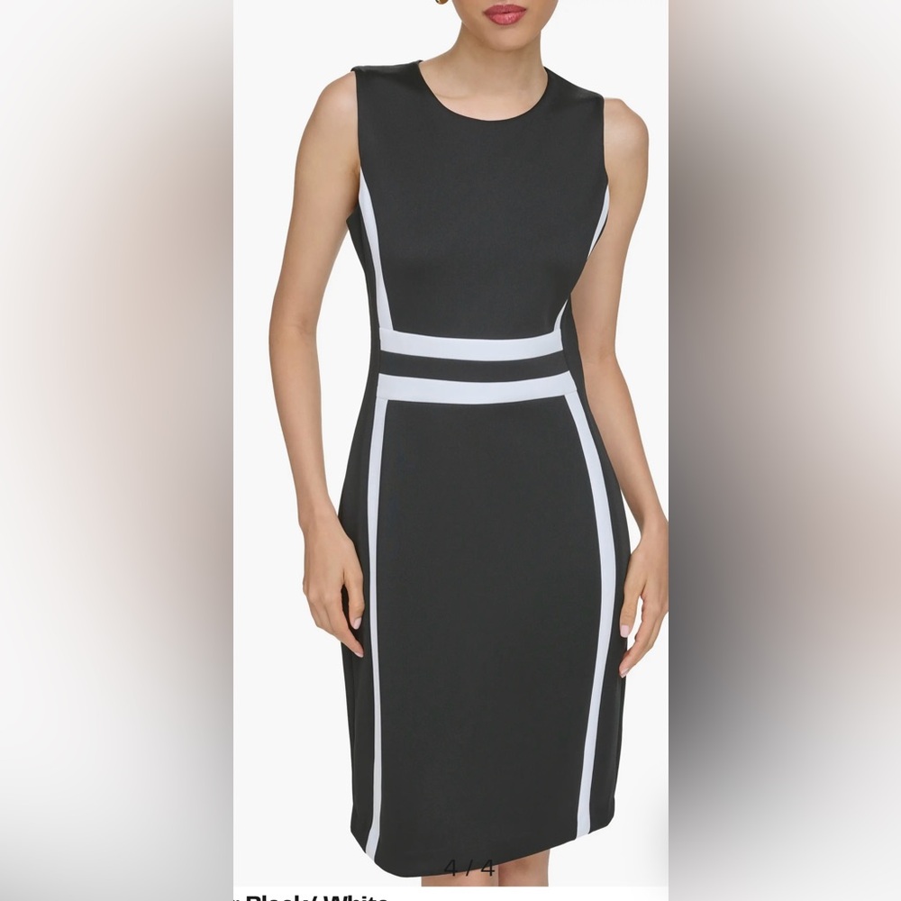 Calvin Klein Scuba Knit Sheath Dress -Pristine Condition Size 6